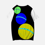 Baile de Tokyo "Universo e Planetas Coloridas" Pop T-Shirts 復刻Tシャツ