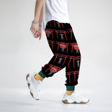 Baile de Tokyo "Torii+Cristo" Unisex Baggy Jogger Pants "Black"