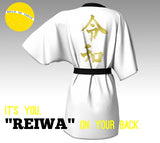 "REIWA" White & Gold Happi Robe 令和放克ハッピ白金