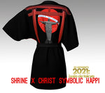 FUNKIMONO 202X "Shrine x Christ" Symbolic Happi - Black & Red -黒と赤の法被