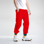 Double Happiness 喜喜 Baile de Tokyo Baggy Jogger Pants "Multiple Luck多重運氣" Double Red双红