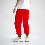 Double Happiness 喜喜 Baile de Tokyo Baggy Jogger Pants "Multiple Luck多重運氣" Double Red双红