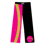 Baile de Tokyo Unisex Yoga Capoeira Wide-Leg Lounge Pants (Black Pink)